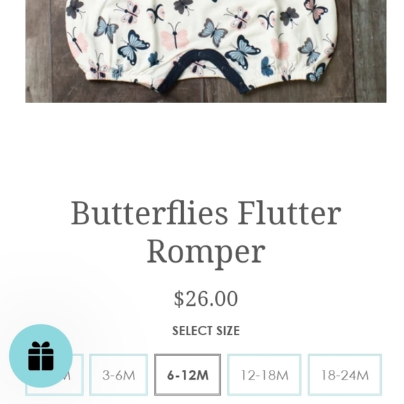 LAST CHANCE! Bestaroo Butterfly Romper - Picture 3 of 3